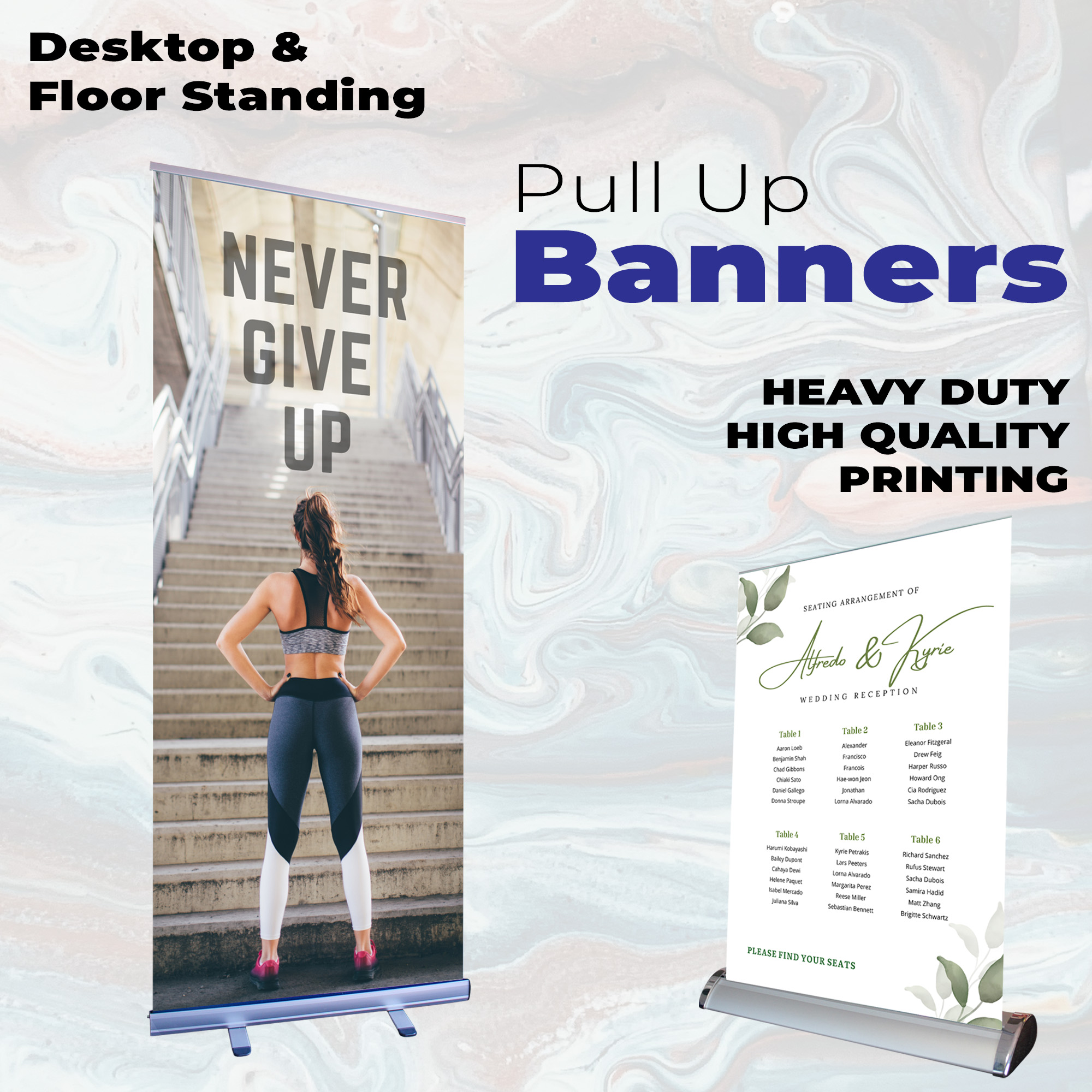 80x200cm 1:1 Ratio Roll Up Banner Stand – Pull Up Pop Up Exhibition Display – DIET Style