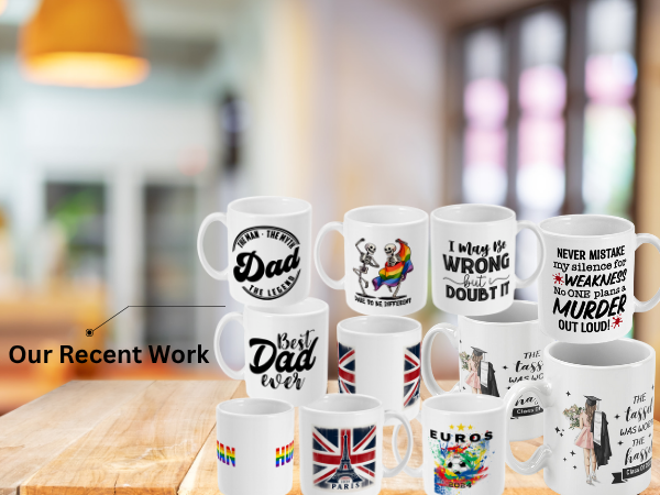 our recent work for personalised mugs