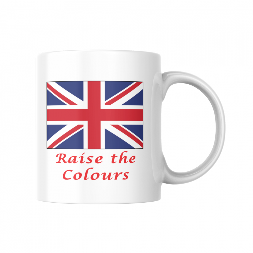 Raise the colours mug print