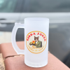 Custom birra beer glass