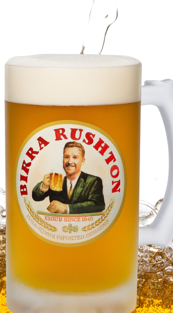 Customised beer glass