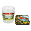 baileys shot glass and coaster