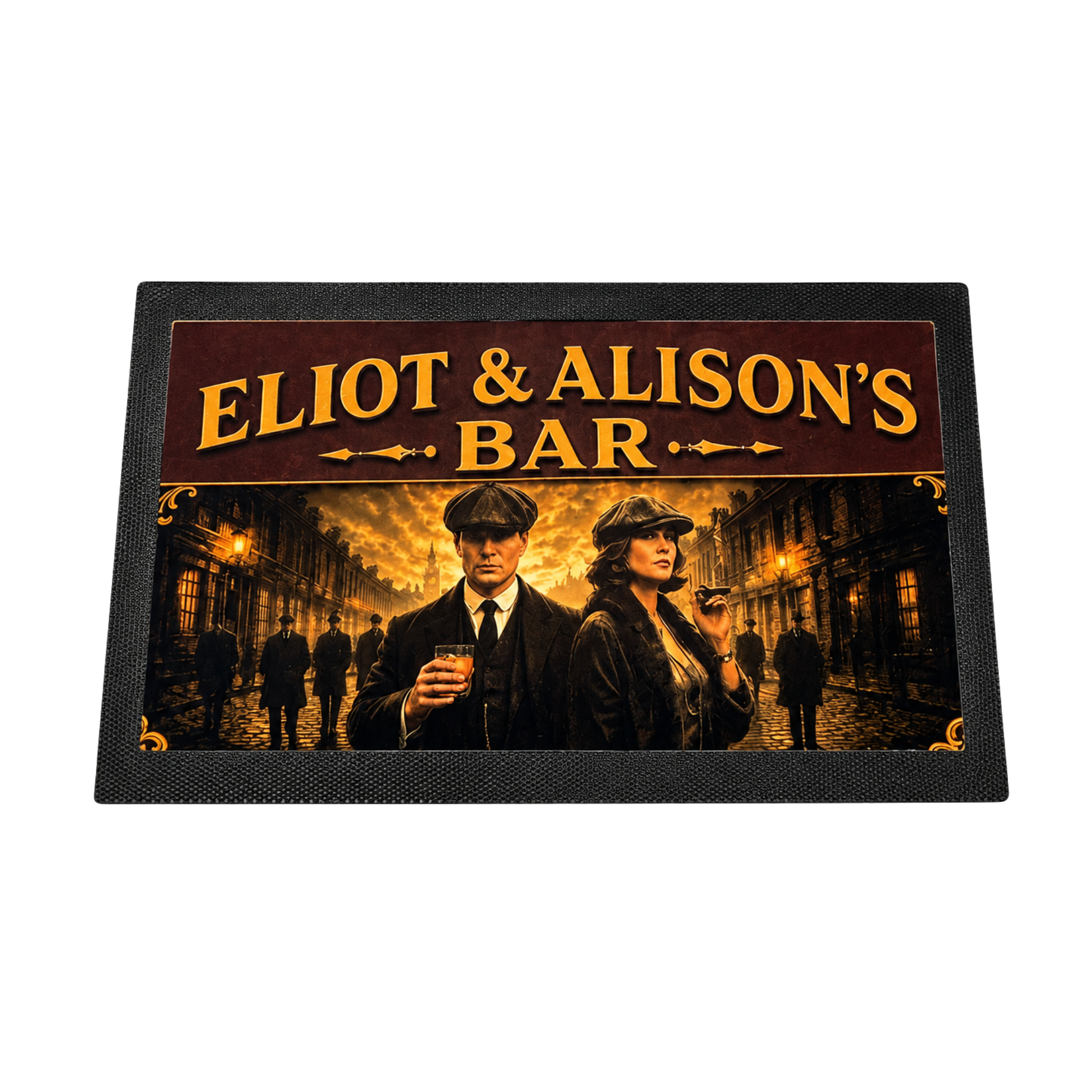 personalised bar runner