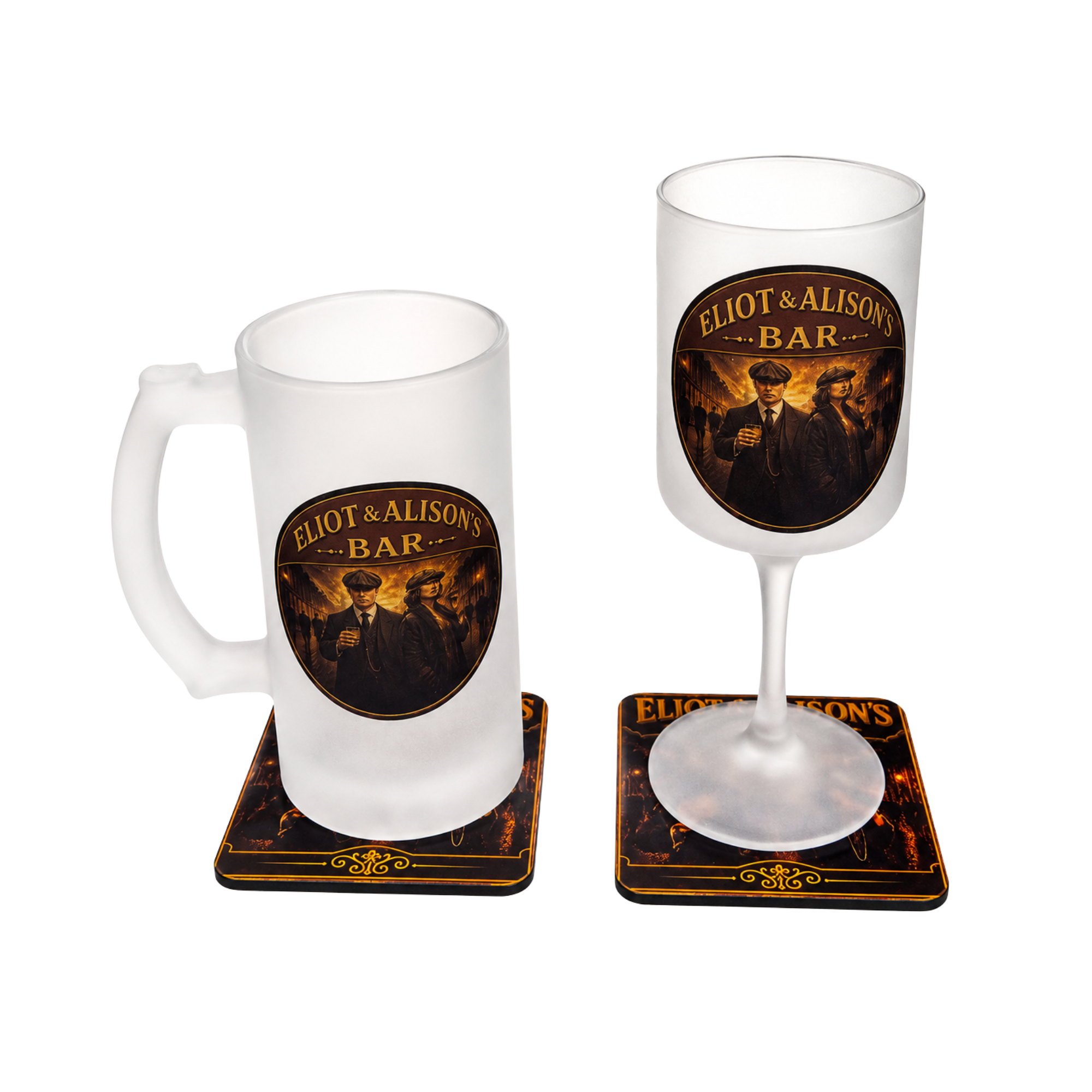 frosted glasses