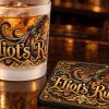 rum coaster printed