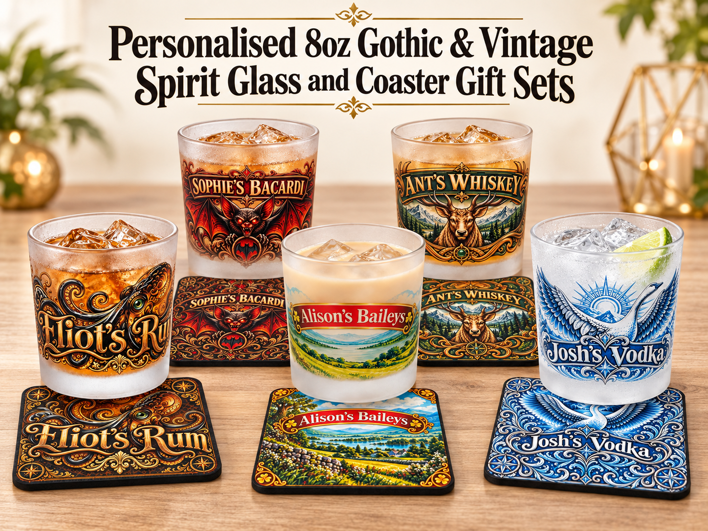 Personalised shot glasses